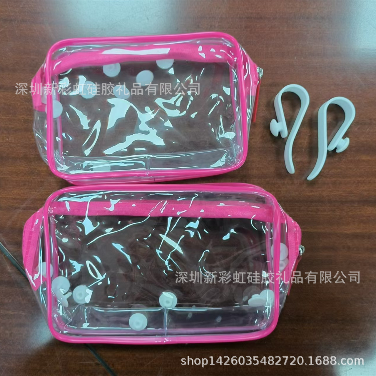 핑크 후크의 두 조각 세트