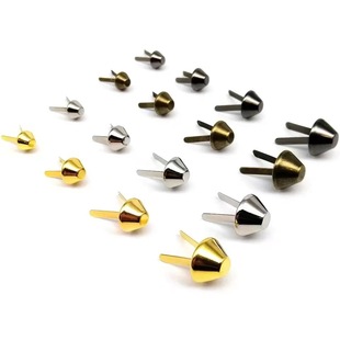 Guangzhou supply two-leg bucket nail foot nail luggage hardware accessories handmade mouth gold gift box base