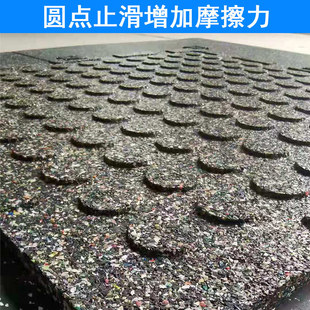 Hebei Guangyu Gymnasium Rubber Shock Absorbing Mat Sound Insulation and Noise Reduction Color Points EPDM Equipment Cushioning Rubber Floor