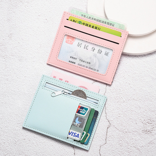 Thin Card Holder for Women, Multi-Card Slot, Compact and Mini, Bank Card Case, Driving License, Zero Wallet, ID Card Holder, Wholesale