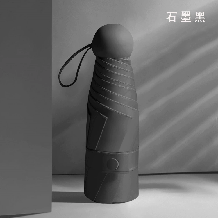 Umbrella solar-powered, small capsule, increased thickness, sun protection, UF-protection, gradient