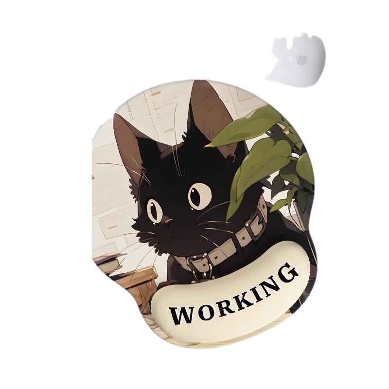 Protector de muñeca almohadilla de ratón almohadilla de muñeca encantadora caricatura antideslizante silicona memoria de algodón de oficina portátil teclado soporte de mano