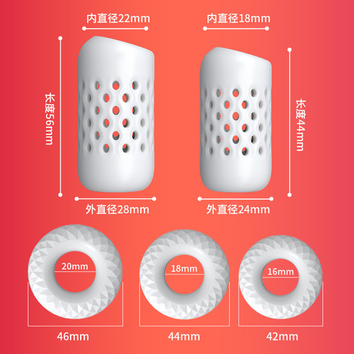 Secret Love Condom Reusable Ring Set 5-Piece Set for Men's Penis Couples Adult Erotic Sex Toys Dropshipping Wholesale