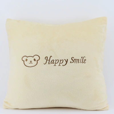 Headrest – Headrest and Neck Protector - beige-crystal-velvet-pillow-letter-bear-head