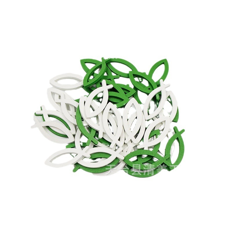 Decoración de madera, mezcla de dos colores, pescado hueco, decoración de pared de pescado hueco de madera