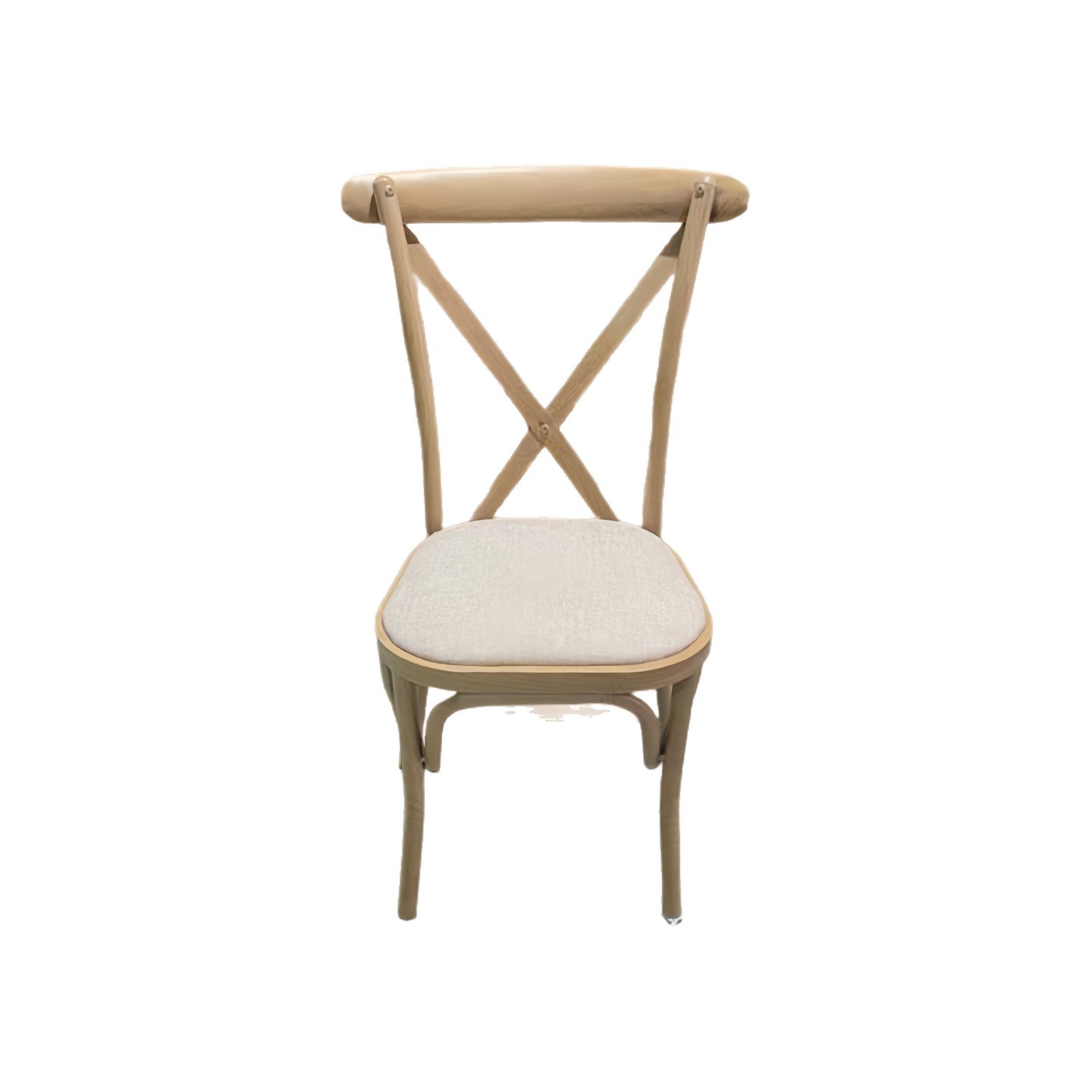Silla de comedor de fabricación directa, silla de metal forjado retro americana, silla de madera doméstica, silla de boda de café