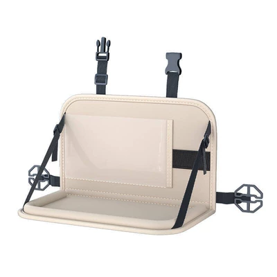Car Seat Back Table, Rear Car table board - beige-folding-small-table-short-style