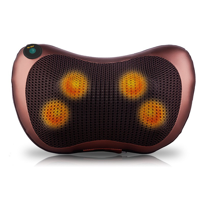 Masajeador de columna cervical Kangsong, cintura, hombros, espalda, almohada de masaje eléctrica para automóvil, compresa caliente multifuncional, cojín de masaje amasado