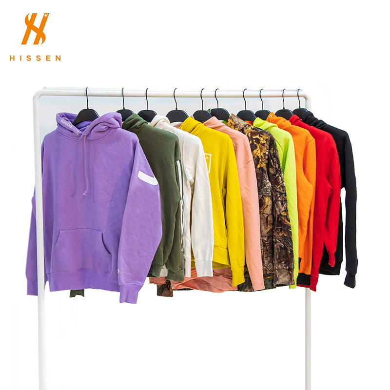 全球旧衣服批发二手国际品牌连帽卫衣used clothes branded usa