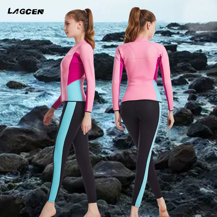 LAGCEN Split keep warm swimwear, waterproof long-sleeve, 2.5mm