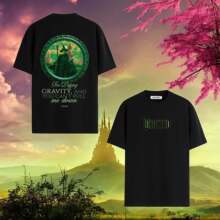 跨境T恤 明星同款服饰印花T-Shirt Be Popular Wicked爱莉安娜·