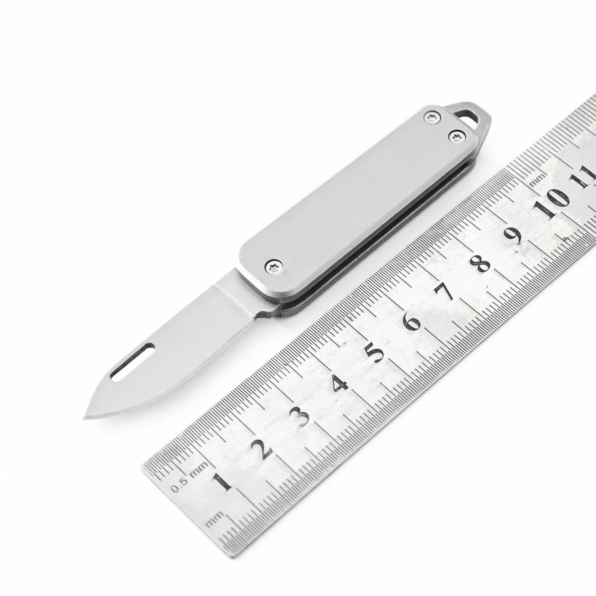 野营不锈钢折折叠刀户外便携随身小刀露营防身全钢刀折叠式可折叠