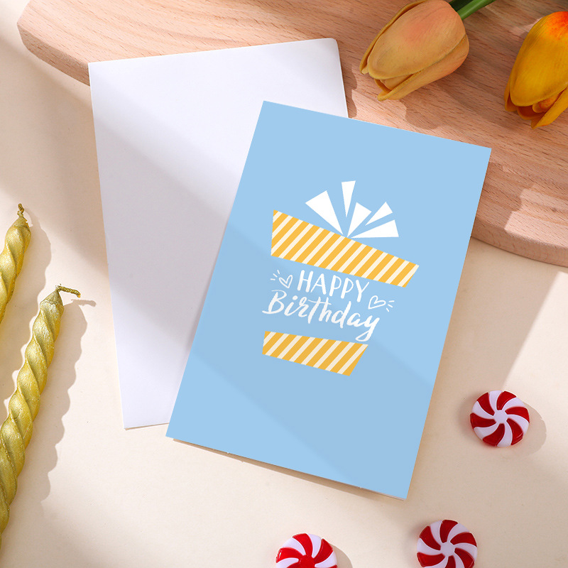 Greeting Card Event & Party Supplies Birthday Simple Style Letter Paper Holiday Banquet Birthday Greeting Card Invitations