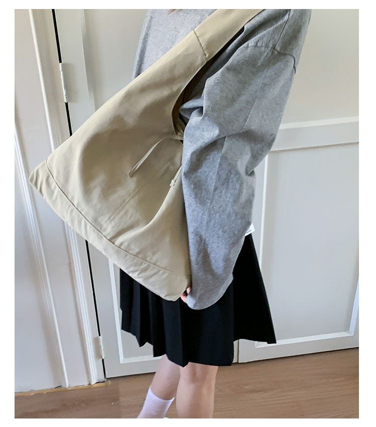 Commuting large-capacity nylon fabric bag for women, 2025 new style casual and versatile single-shoulder bag, fashionable tote bucket bag undefined