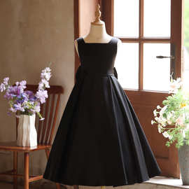 少女大童小提琴演奏朗诵气质长款公主裙儿童钢琴主持人演出晚礼服