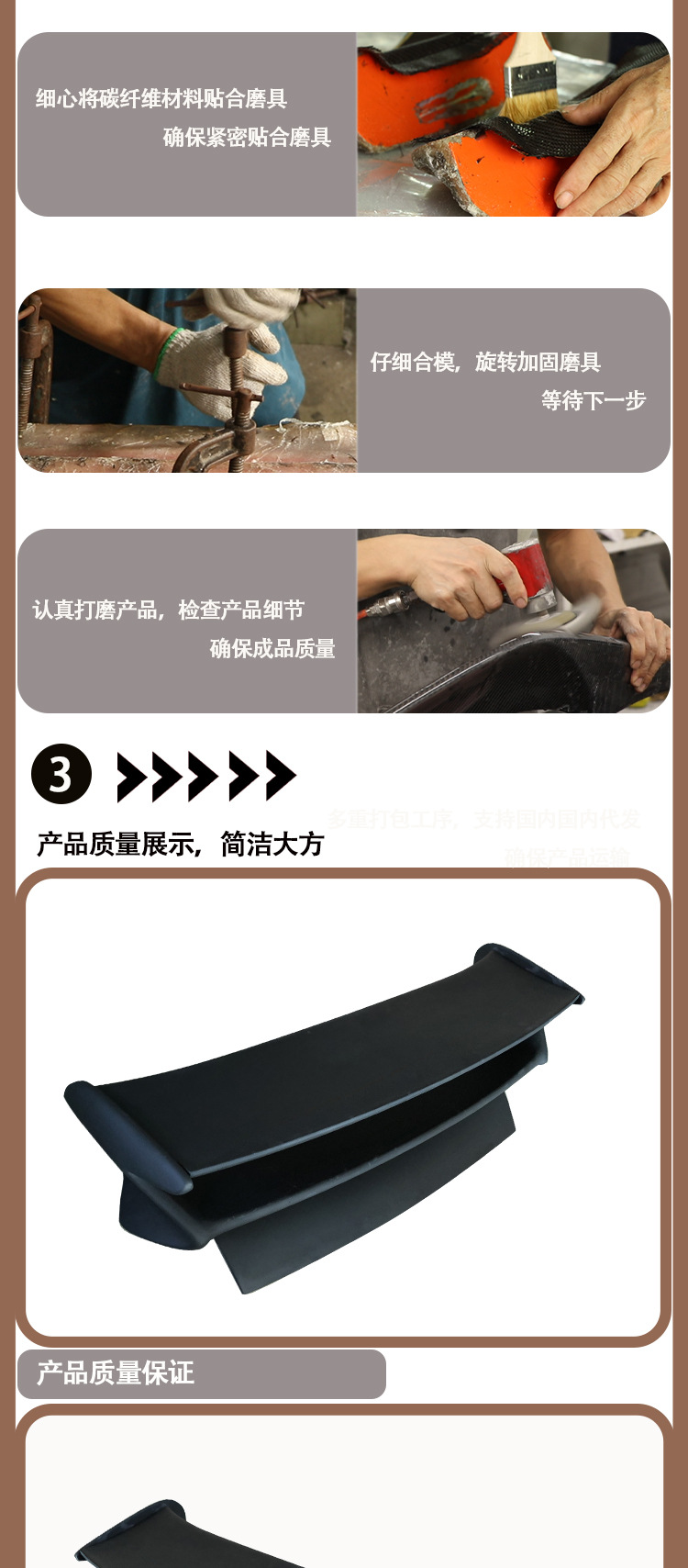 Applicable to 2019-IN Porsche 911 997 GT3 resin tail wing wing rear spoiler