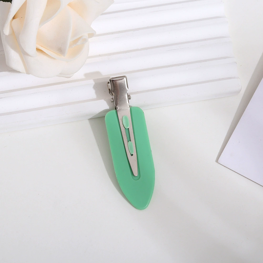 Universal acrylic matte hairgrip, cute cream hair accessory, wholesale