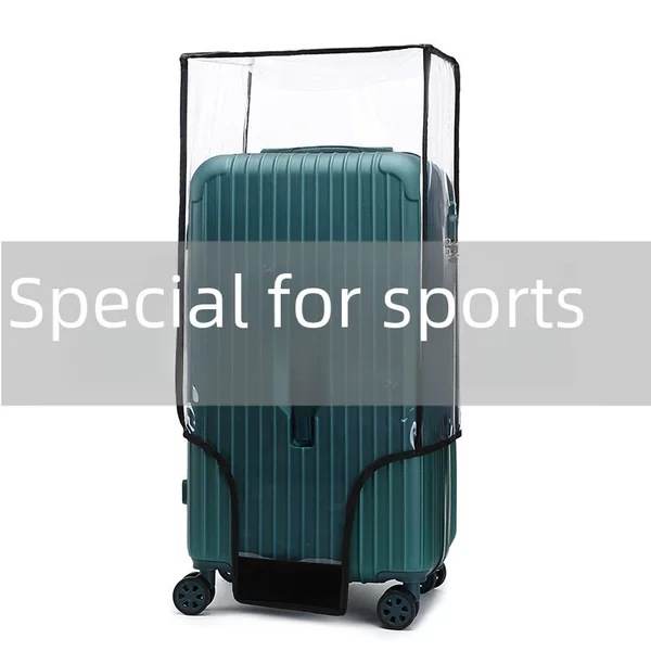 Three-Point Suitcase Protective Cover Square Fat Suitcase Suitcase Cover Wear-Resistant Waterproof Transparent Dust Cover 26/ 32inch