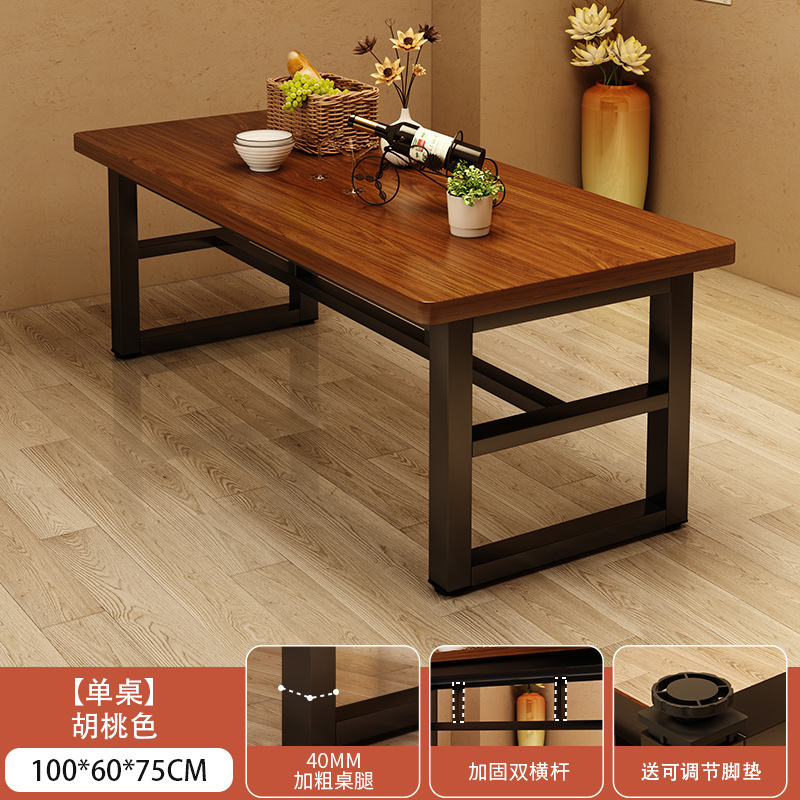 mesa de comedor mesa de recepción comercial snack bar bar barbecue tabla rectangular tabla de mesa grande mesa de comida rápida combinación de mesa y silla