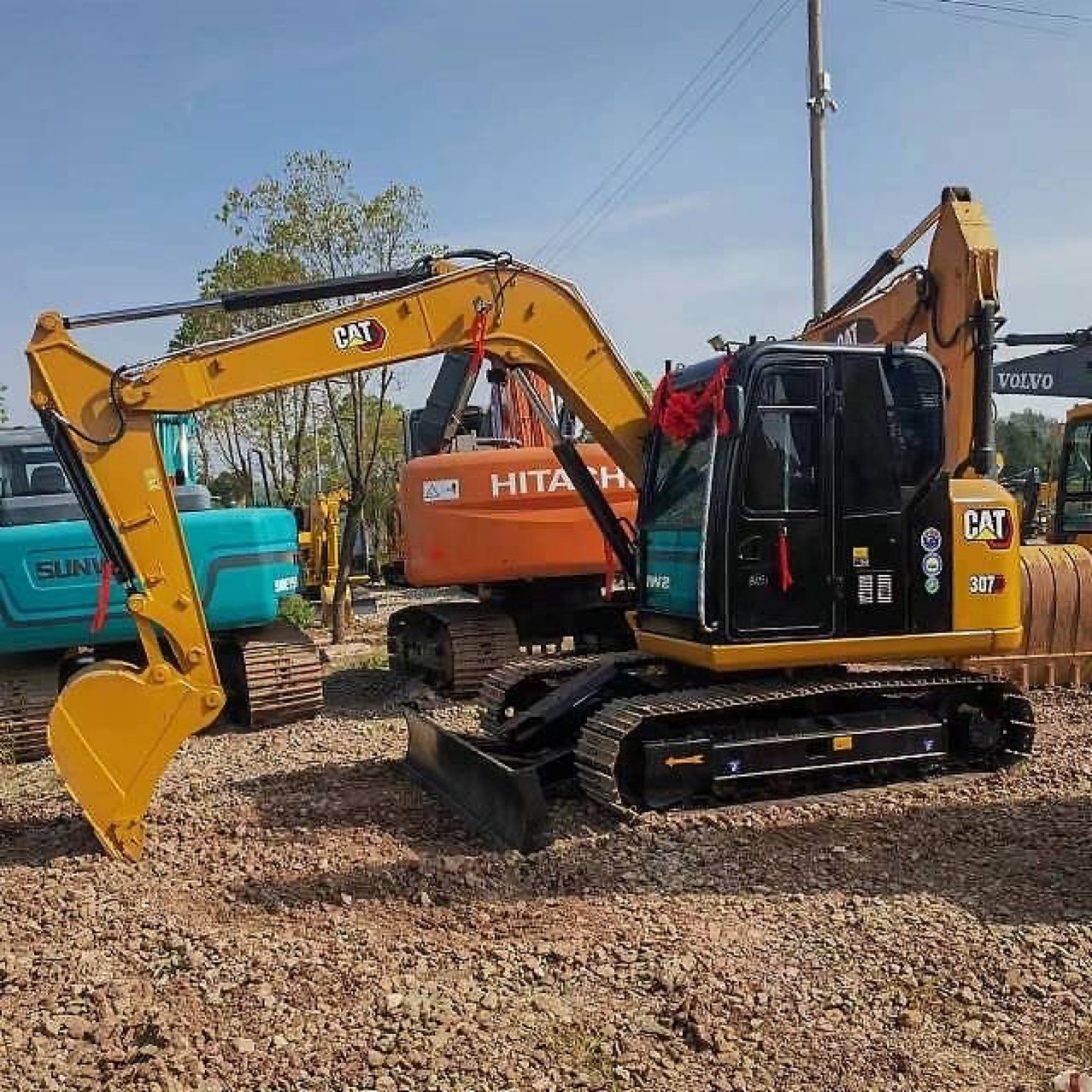 70 75 307 7 toneladas pequeñas excavadoras de segunda mano marca Komatsu Trinity Cart