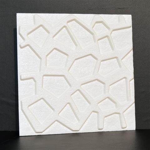 35 * 35cm 3D three-dimensional wall stickers creative simple living room bedroom background wall self-adhesive stickers cubic grid soft bag