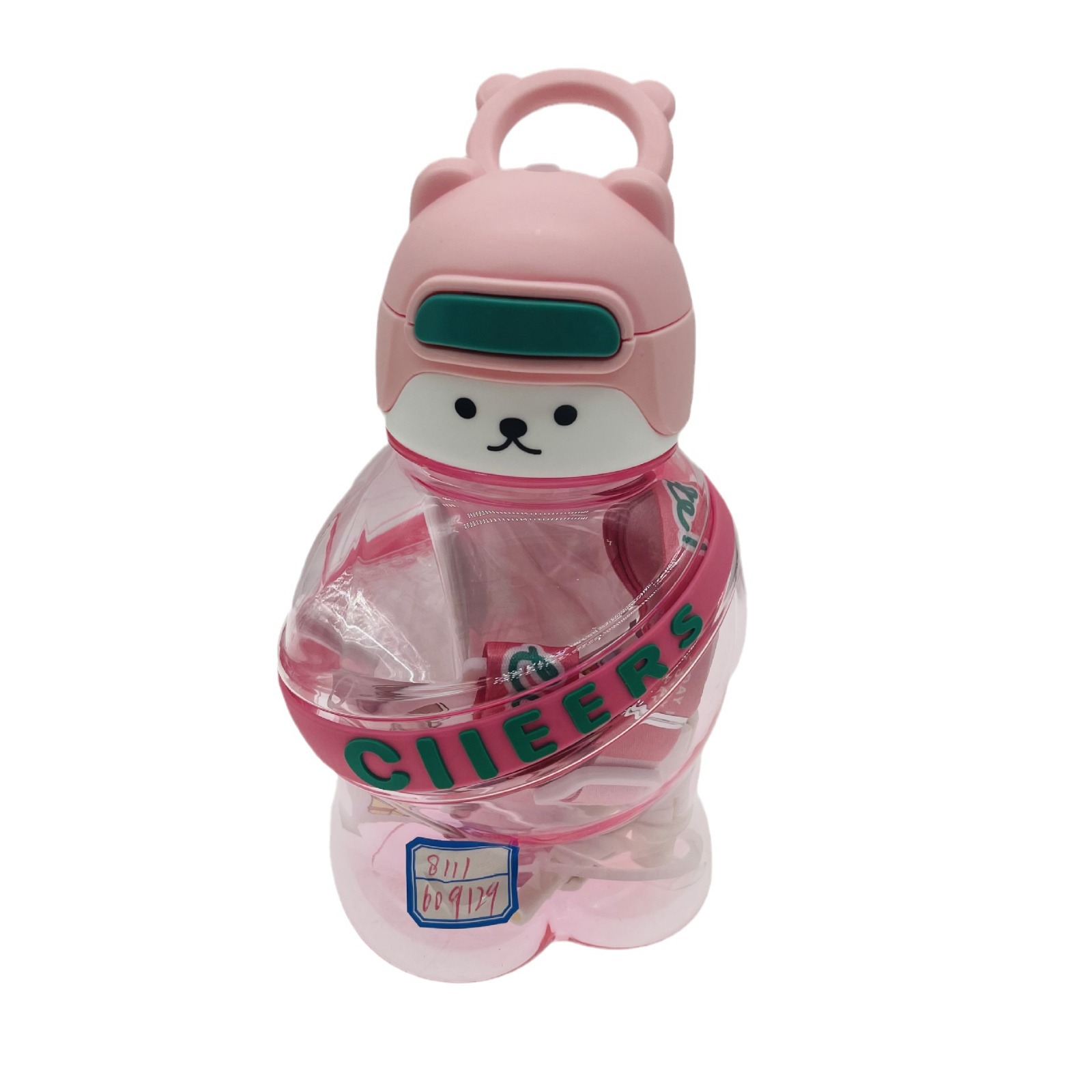 Youyun 8111 dibujos animados nueva muñeca de los niños hervidor de agua de plástico 900ml capacidad paja portátil taza de paja al por mayor