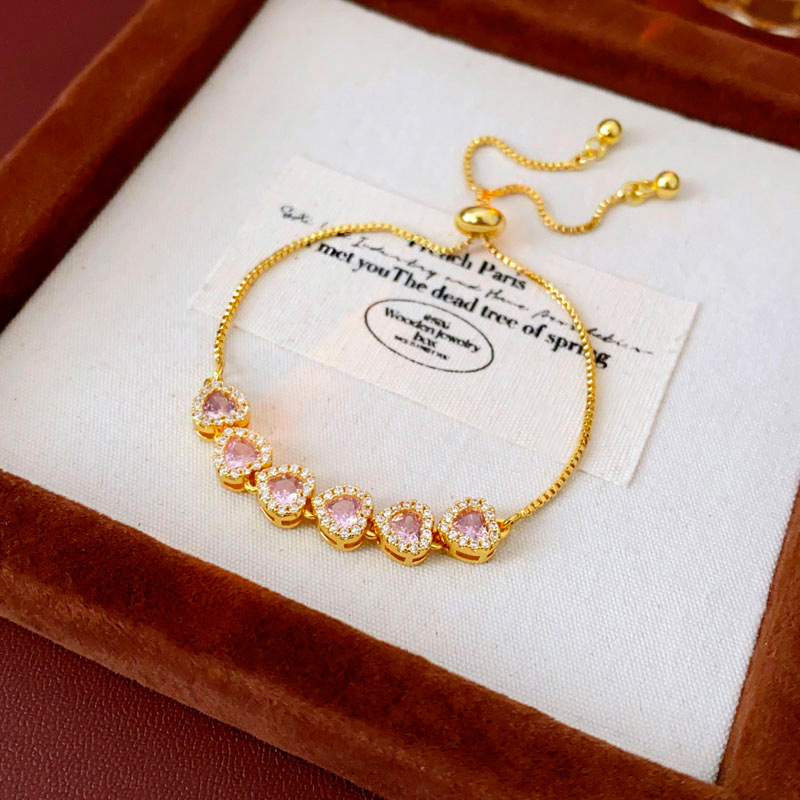 El oro verdadero eléctrico de marita de marita amor pulsera de moda versátil pulsera ajustable ligera lujoso de alta calidad joyería de la pulsera image 8