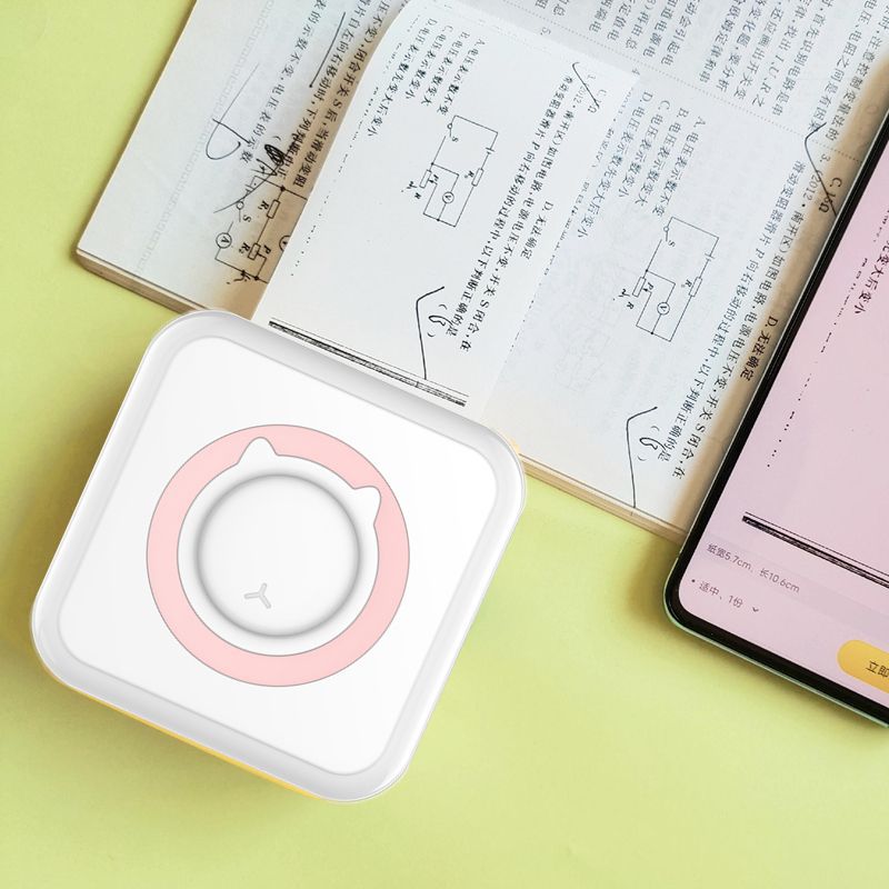 迷你AI错题打印机小型照片机喵喵学生手账高清作业标签抄题机