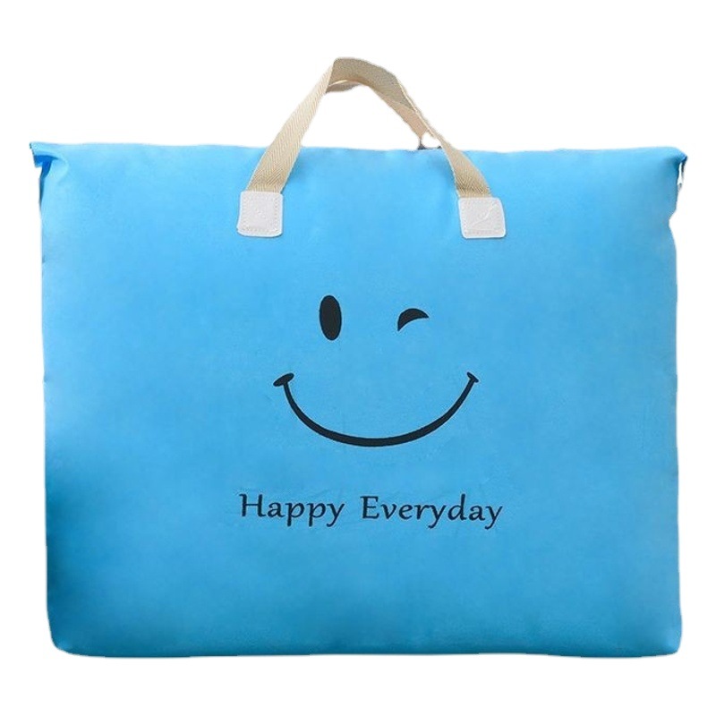 Oferta especial bolsa de almacenamiento de edredón de Kindergarten bolsa de edredón bolsa de organización de tela no tejida bolsa de edredón de Estudiante