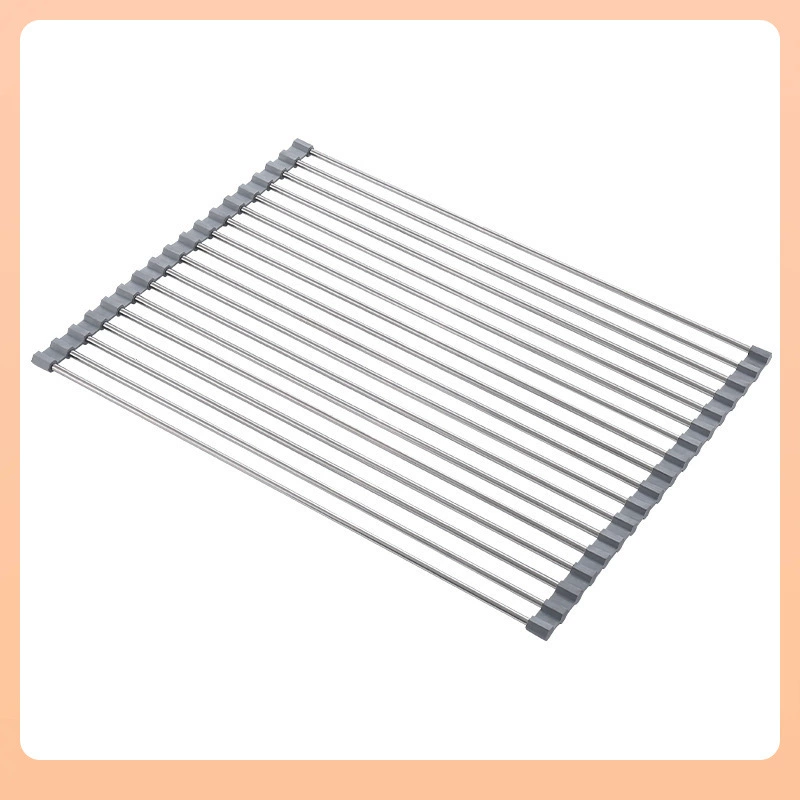 Silicone drying rack stainless steel, curtain, storage system for fruits and vegetables