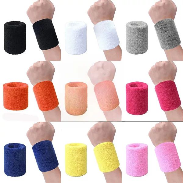 Towel wristband sports sweat-absorbent men and women fitness basketball football cotton knitted wrist protector factory wholesale can be set