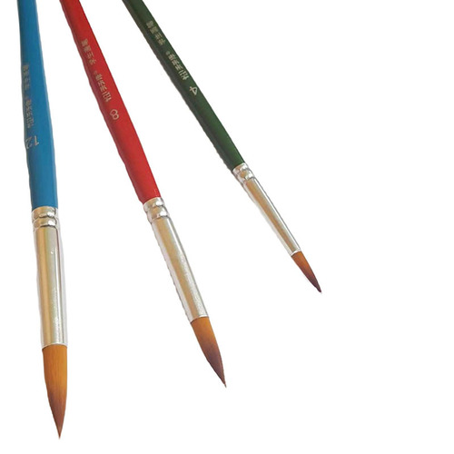 Tiantianlian 0751 nylon brush tip mixed brush gouache oil brush set 3 sets brush paint