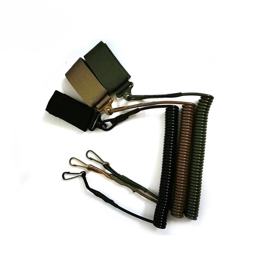 Cuerda Táctica de Seguridad Antipérdida de Plástico TPU Telescópico Multifuncional para Actividades al Aire Libre