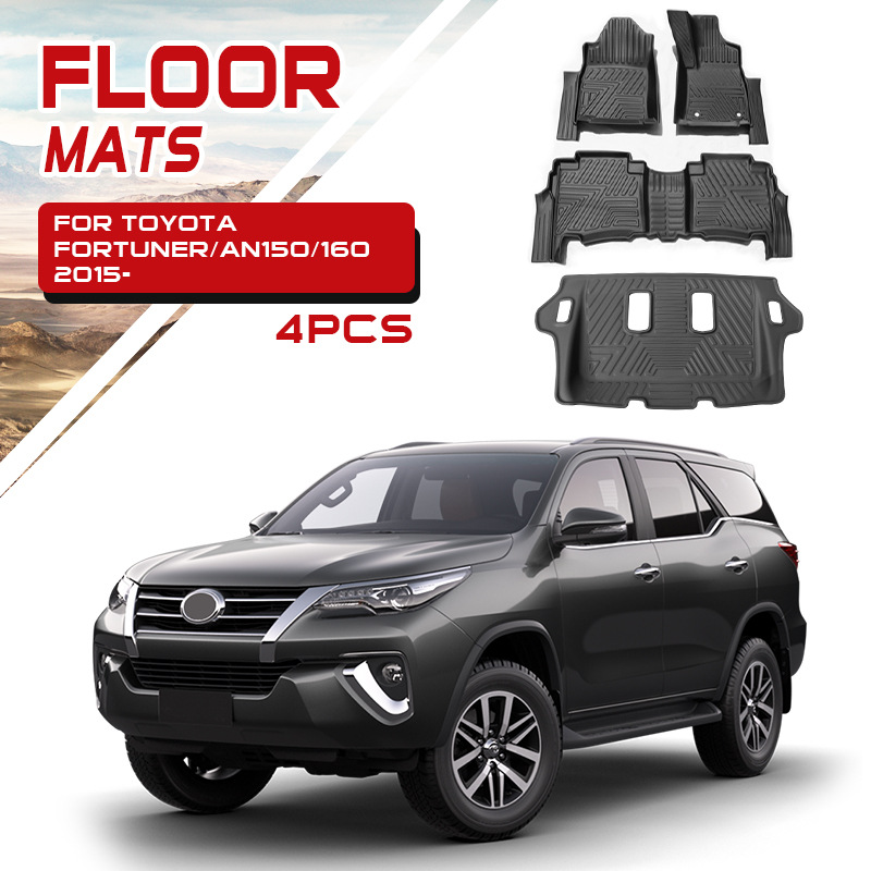Adecuado para la alfombrilla de coche TPE impermeable Toyota Runner, alfombrilla todo incluido Fortuner Floor Mat