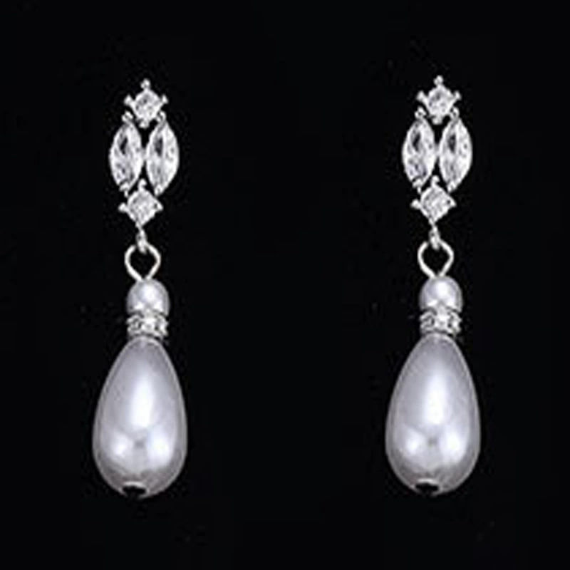 Сережки из жемчуга, аксессуар, набор, свадебное платье