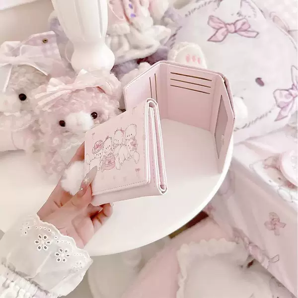 Mikko Coin Purse Cartoon Wallet for Women Cute Compact Large Capacity Multi-Card Slot Foldableing 70% off Coin Purse Card Holder