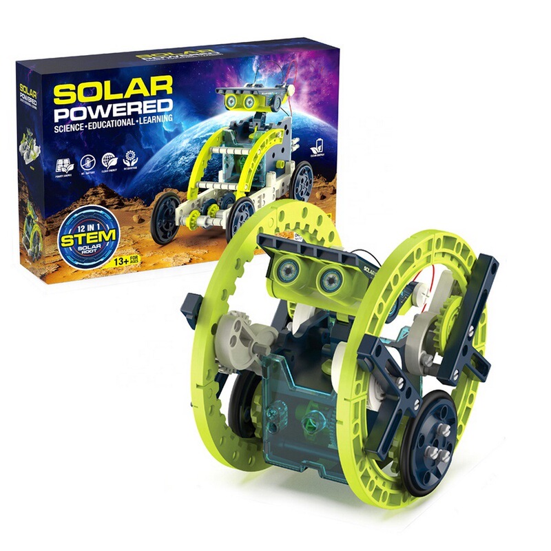 Cross-border children's assembled car toy solar deformation robot physical steam scientific experiment suit Cross-border children's assembled car toy solar deformation robot physical steam scientific experiment suit