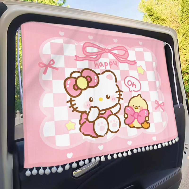 車のサンシェードフロントガラス車内日焼け止め断熱サンシェード漫画かわいい車内ユニバーサルサンシェード|undefined