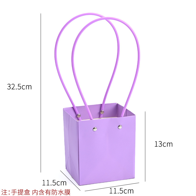 Bolso especial transfronterizo para flores, descuento al por mayor, bolsa trapezoidal de papel kraft impermeable, bolsa de embalaje de regalo, bolsa de ramo