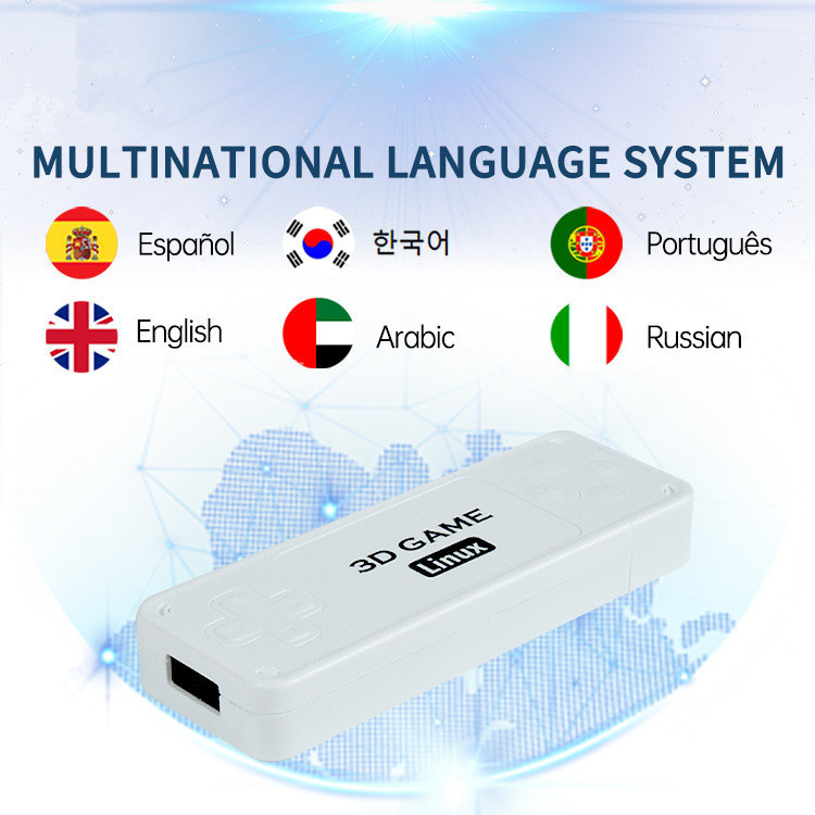 Y6 consola de juegos casa TV consola de juegos lucha arcade 4K HD TV stick PSP arcade 2.4G mano doble