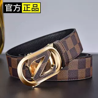 【头层牛皮】男士皮带新款中青年自动扣真皮腰带时尚简约牛仔裤带