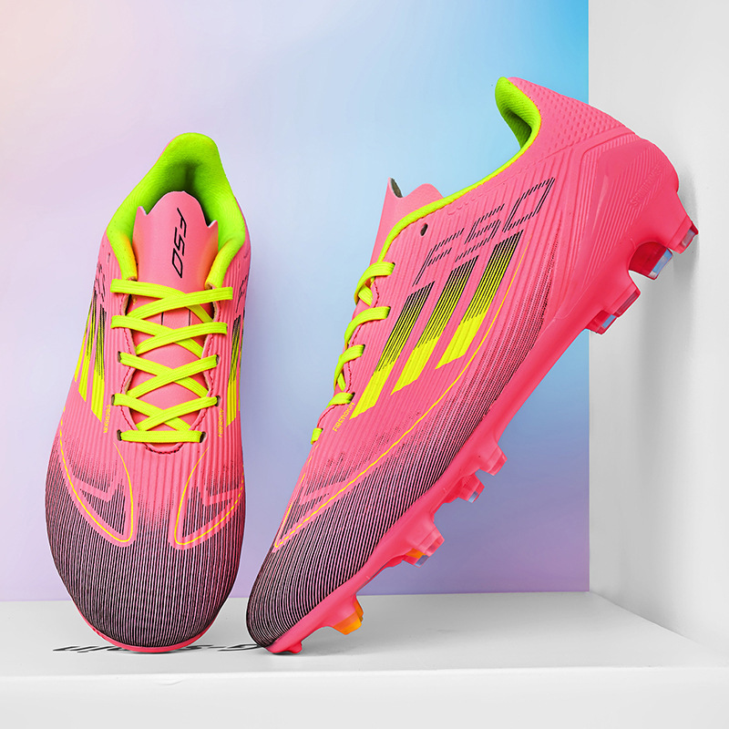 F50 New Student Low-Top Football Shoes with Long studs for Match and Training, Youth Sports Football Shoes