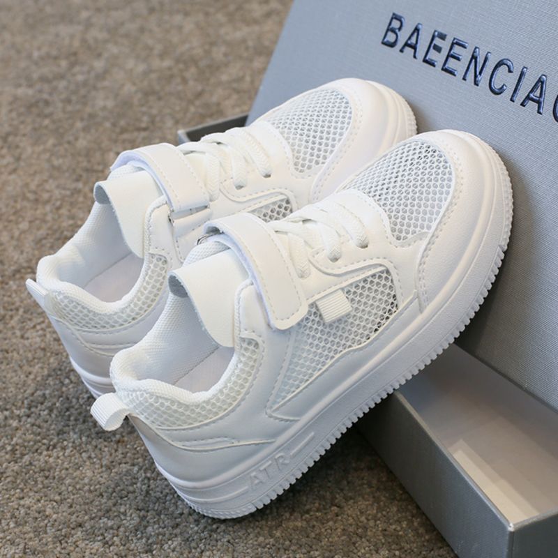 Summer children's white sneakers