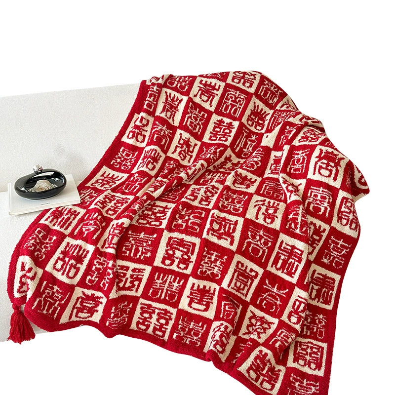 Elite red duvet for bed, increased thickness, Birthday gift