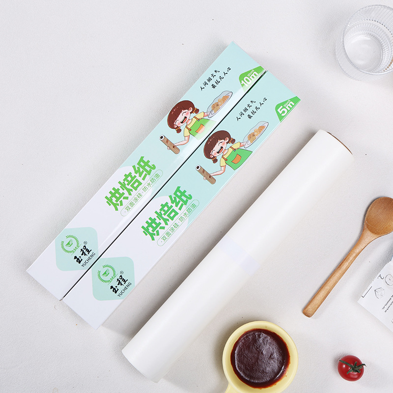 Papel a prueba de aceite de cocción de papel de cocción de papel marrón blanco de grado alimenticio papel de cocción de barbacoa de hamburguesas Inglés papel a aceite personalizado