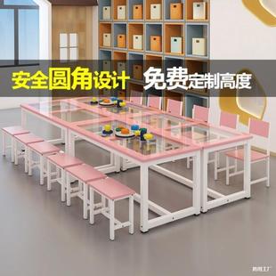 Studio Handmade Table Painting Table Children's Art Art Children's Table Primary and Secondary School Students Table Desk and Chair Children