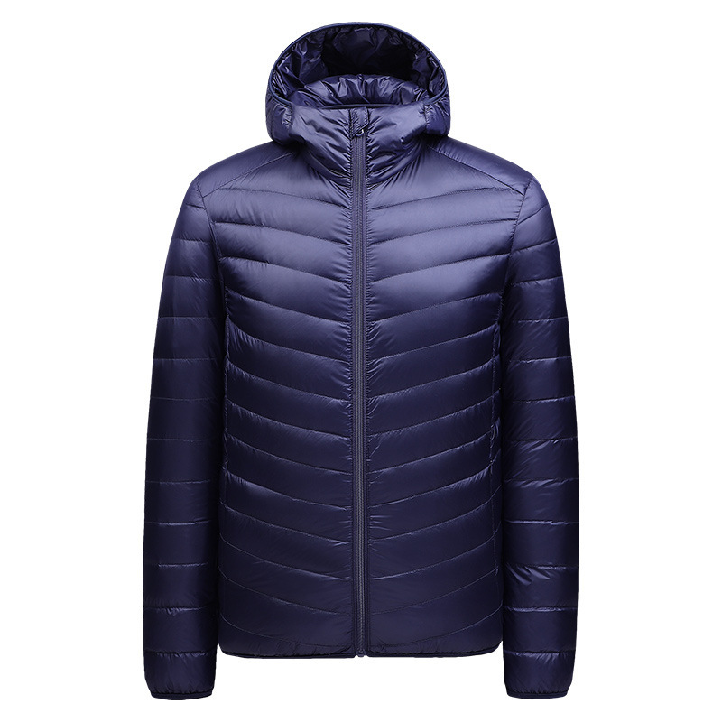 Autumn and Winter New Men's down Cotton Jacket, Large Size, Warm, Hooded, Lightweight, Stand Collar, Casual Versatile Coat for Young and Middle-Aged Men Autumn and Winter New Men's down Cotton Jacket, Large Size, Warm, Hooded, Lightweight, Stand Collar, Casual Versatile Coat for Young and Middle-Aged Men