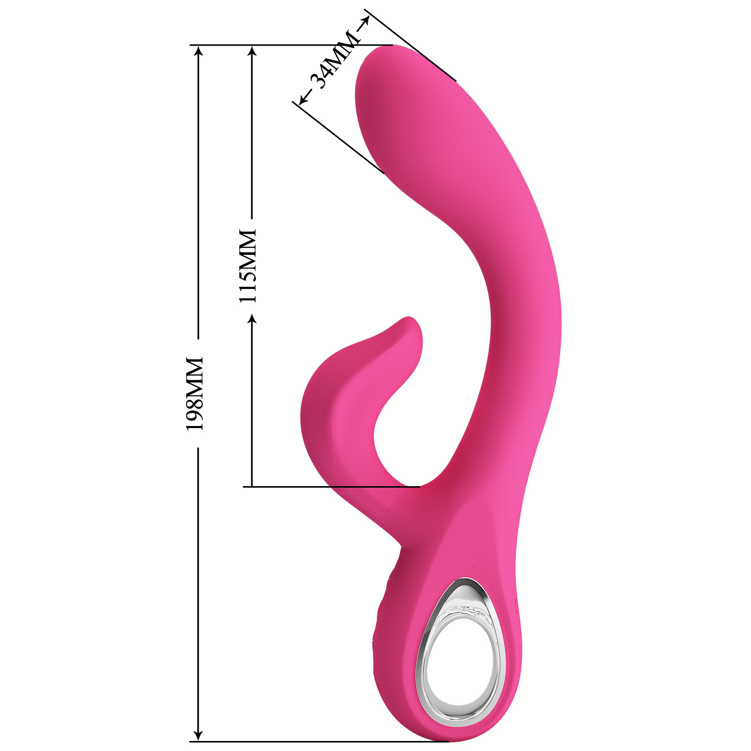 Baile 12 Frequency Powerful Dual Motor Vibrating Massager Silicone USB Rechargeable Female Device Patila 300083_voghion.com