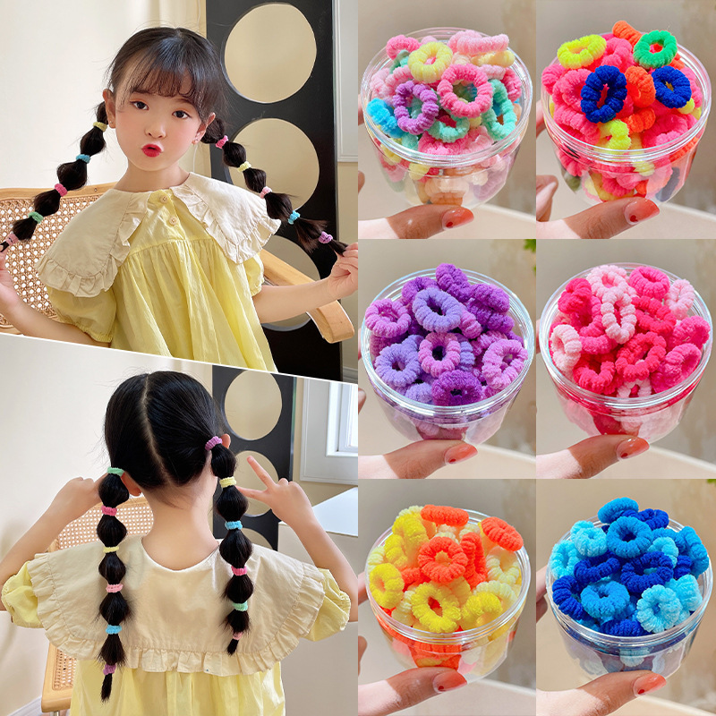 女の子用の幼児用ヘアゴム、伸縮性のあるヘアタオルリング、ヘアロープ、子供用のかわいくて丈夫なヘアロープを手に入れましょう。|undefined