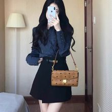 山力达迪早春秋装搭配一整套盐系轻熟穿搭高级感御姐气质小众衬衫